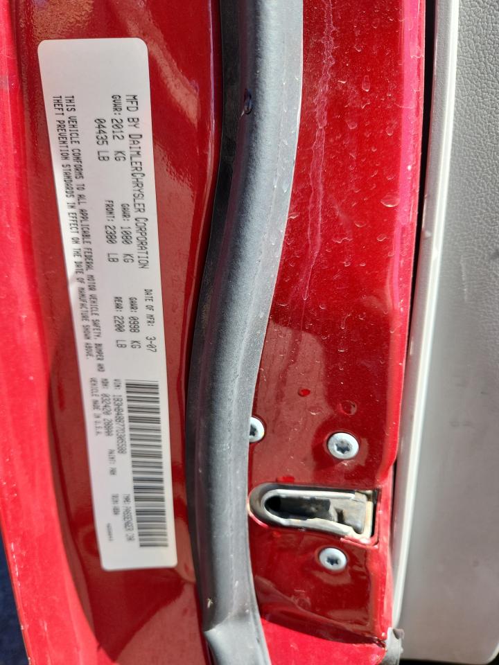 2007 Dodge Caliber Sxt VIN: 1B3HB48B77D305588 Lot: 87110975