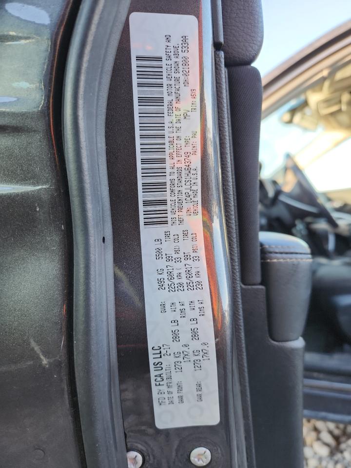 2017 Jeep Cherokee Latitude VIN: 1C4PJLCS1HW643749 Lot: 86670175