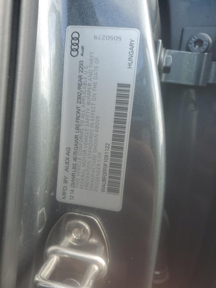 2015 Audi A3 Premium VIN: WAUBFGFF0F1091122 Lot: 87264945