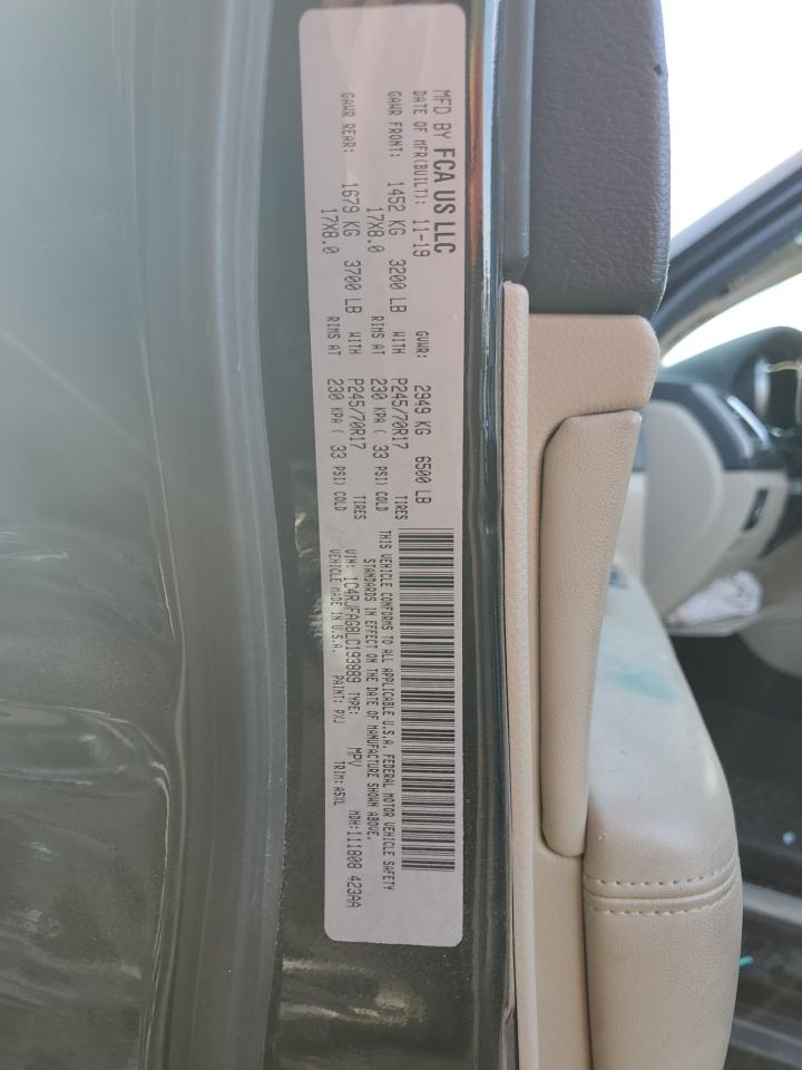 2020 Jeep Grand Cherokee Laredo VIN: 1C4RJFAG8LC193889 Lot: 85290385