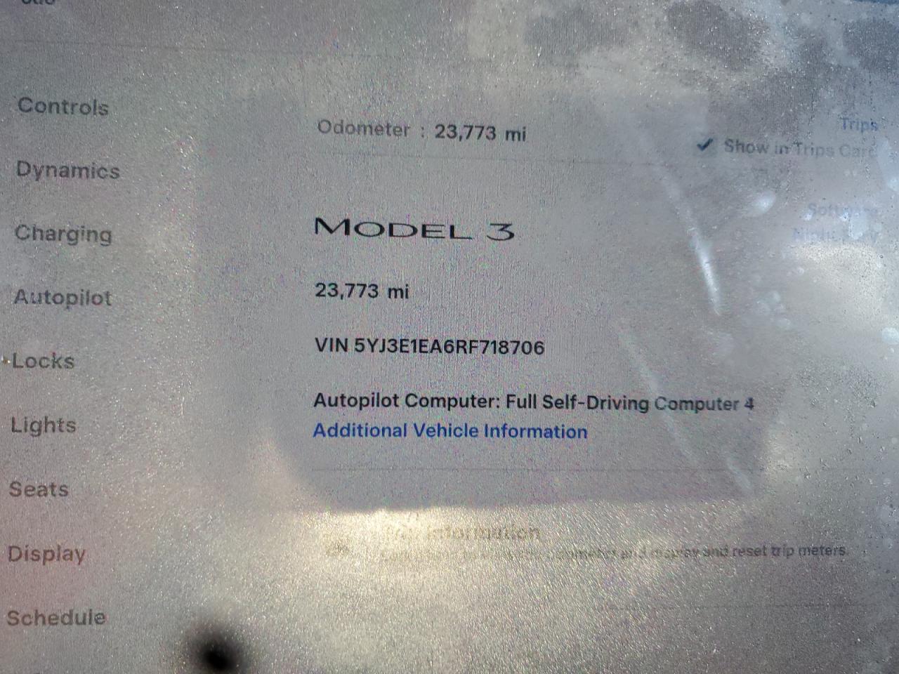 2024 Tesla Model 3 VIN: 5YJ3E1EA6RF718706 Lot: 90509295