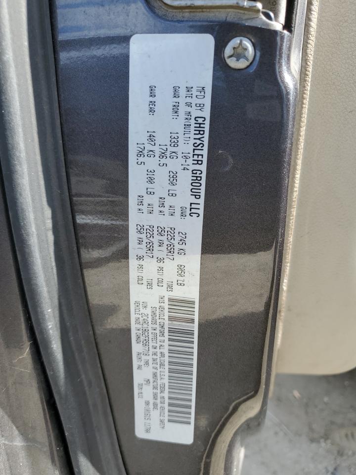 2015 Chrysler Town & Country Touring VIN: 2C4RC1BG2FR587718 Lot: 84927375