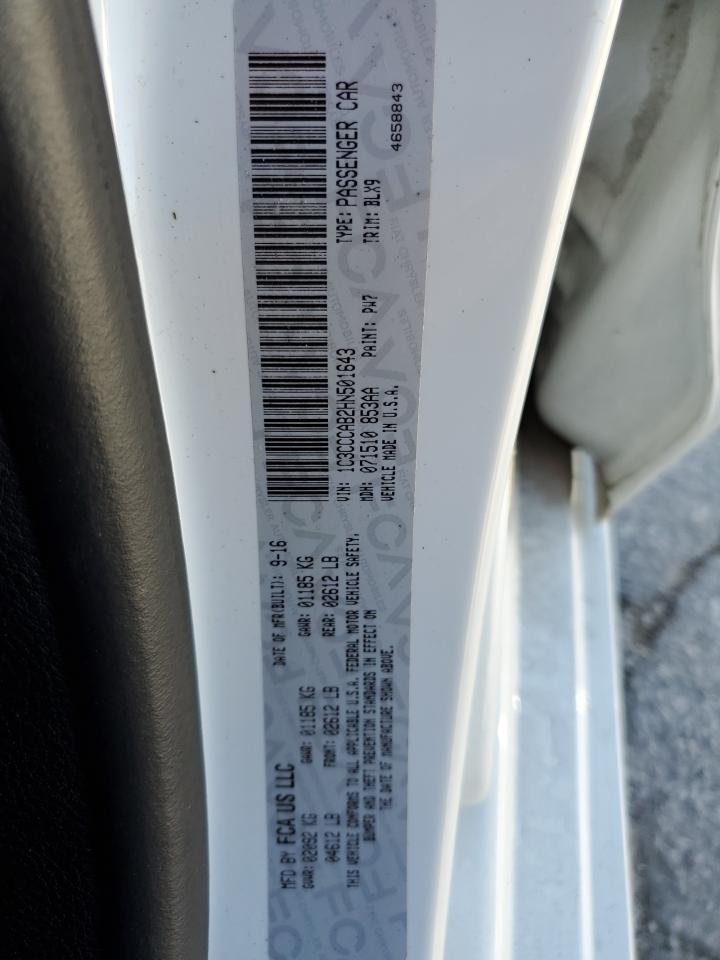 2017 Chrysler 200 Limited VIN: 1C3CCCAB2HN501643 Lot: 82341585