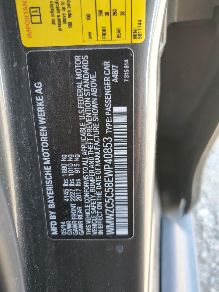 2014 Mini Cooper S Countryman VIN: WMWZC5C58EWP40853 Lot: 89691105