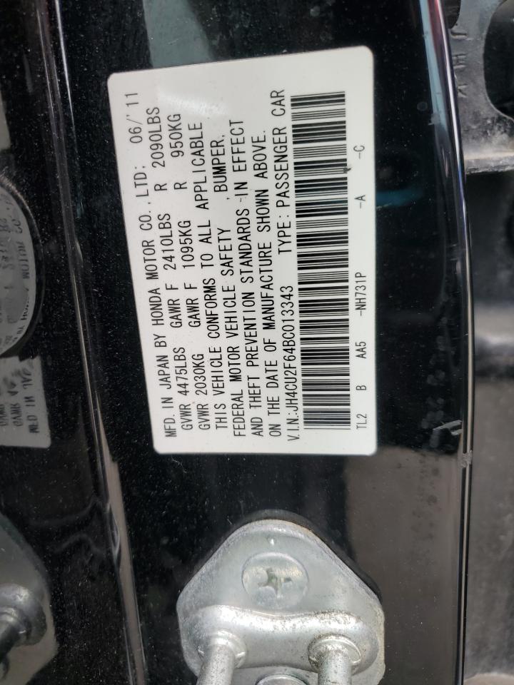 2011 Acura Tsx VIN: JH4CU2F64BC013343 Lot: 82356095