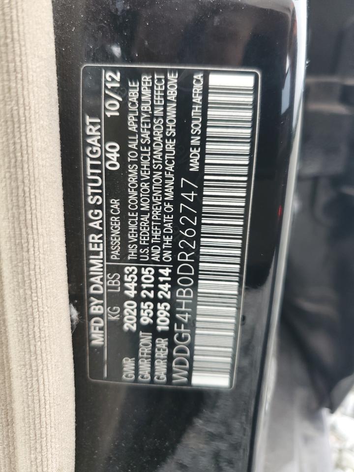 2013 Mercedes-Benz C 250 VIN: WDDGF4HB0DR262747 Lot: 82249645