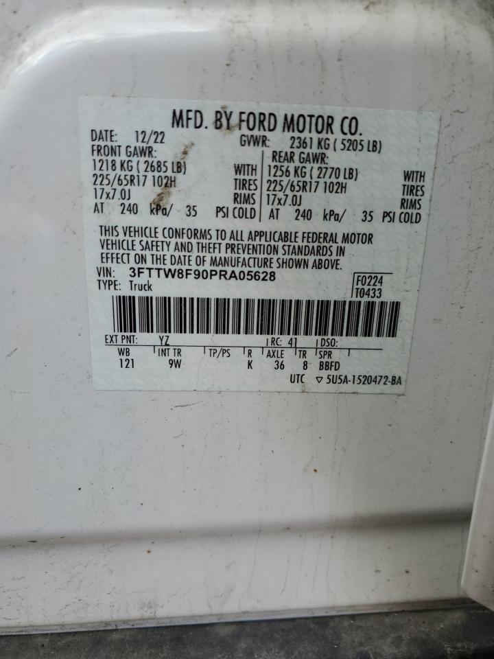 2023 Ford Maverick Xl VIN: 3FTTW8F90PRA05628 Lot: 85662665