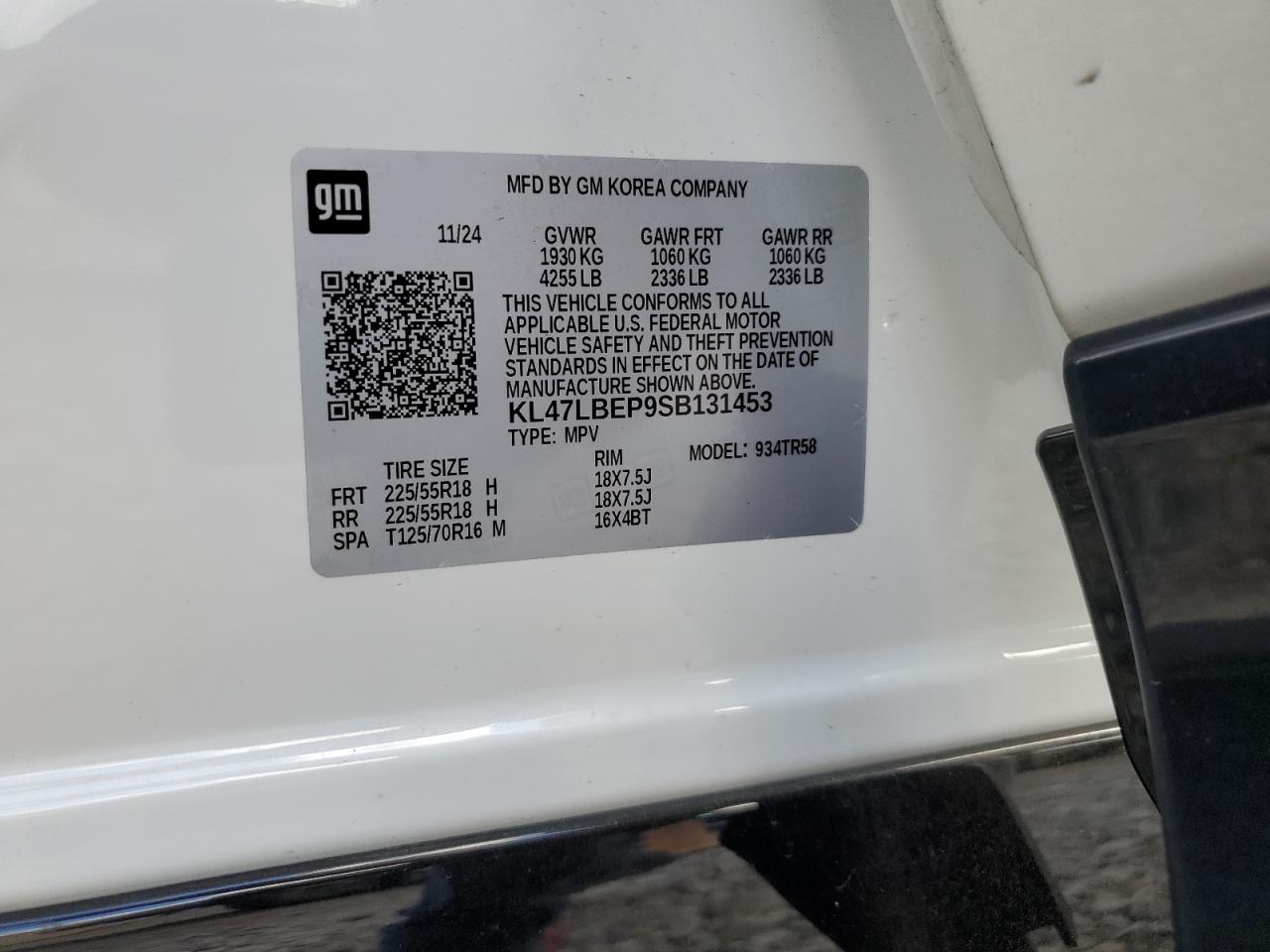 2025 Buick Envista Sport Touring VIN: KL47LBEP9SB131453 Lot: 82358475