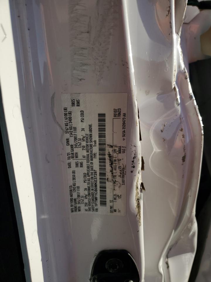 2021 Ford F150 VIN: 1FTMF1CB0MKE37297 Lot: 85729605