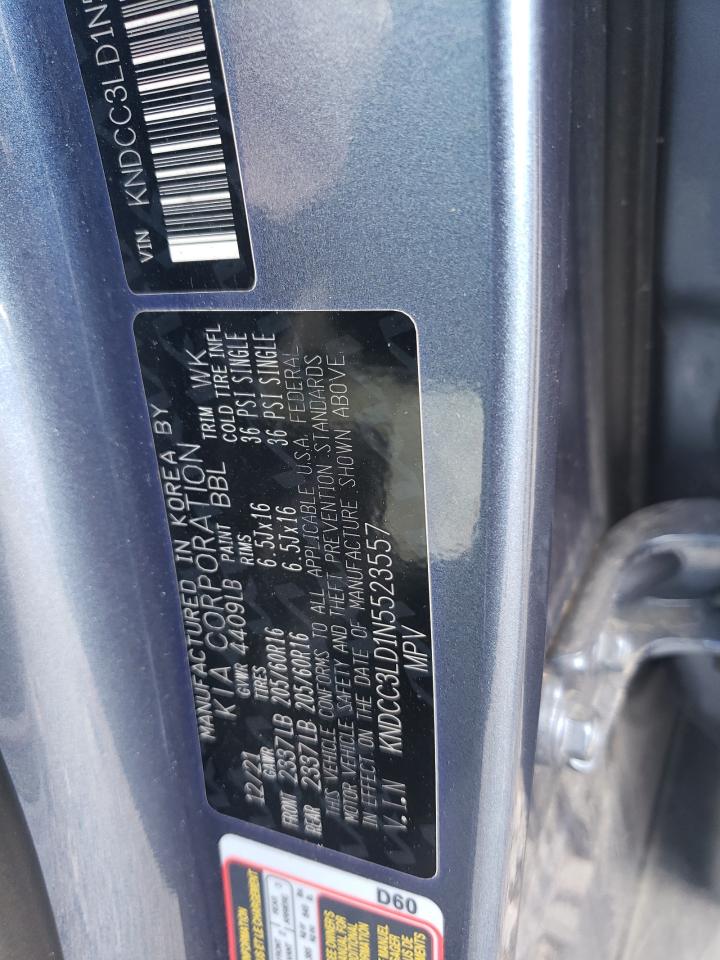 2022 Kia Niro Ex Premium VIN: KNDCC3LD1N5523557 Lot: 84942795