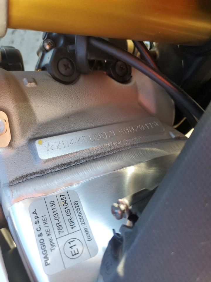 2020 Aprilia Rsv4 VIN: ZD4KEU002LS002041 Lot: 84573825