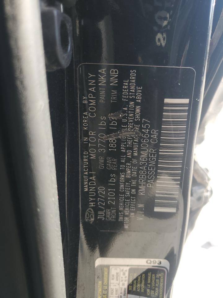 2021 Hyundai Venue Se VIN: KMHRB8A36MU066457 Lot: 84949665