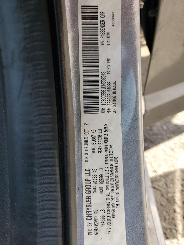 2013 Chrysler 200 Touring VIN: 1C3CCBBG1DN556549 Lot: 85073735