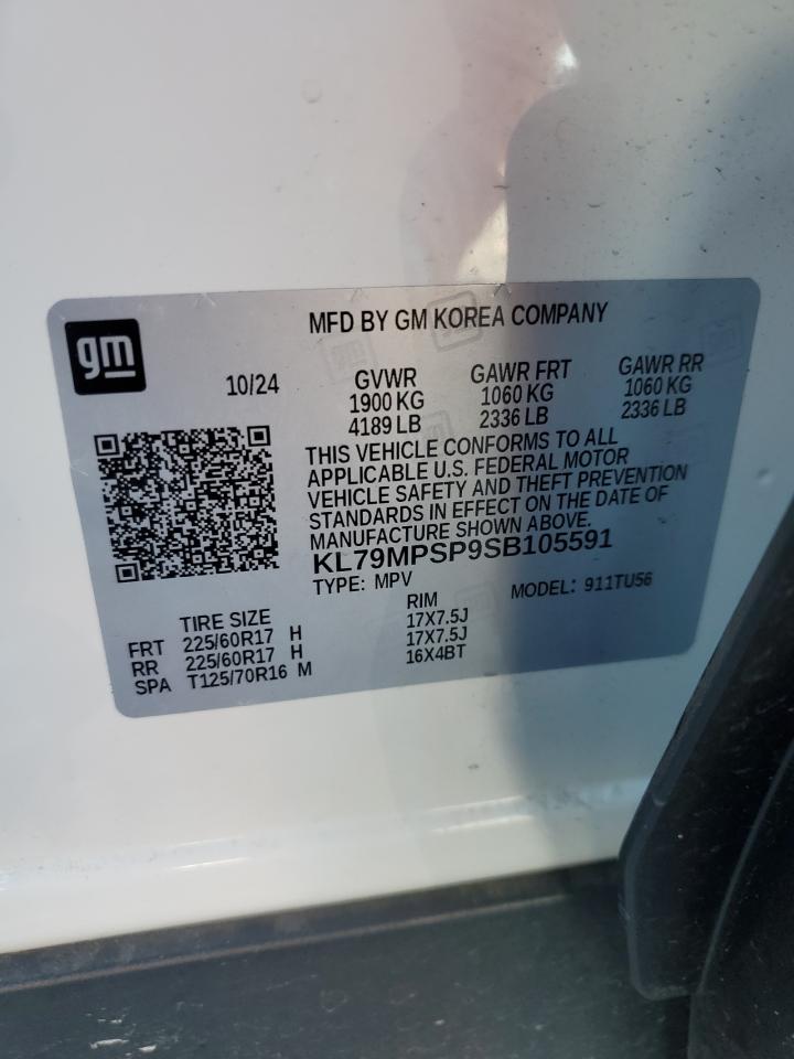 2025 Chevrolet Trailblazer Lt VIN: KL79MPSP9SB105591 Lot: 86516135