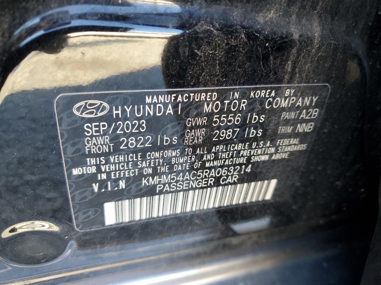 2024 Hyundai Ioniq 6 Limited VIN: KMHM54AC5RA063214 Lot: 90934005