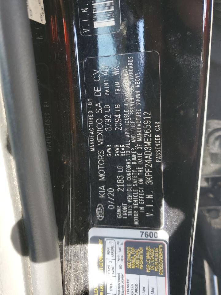 2021 Kia Forte Fe VIN: 3KPF24AD3ME265912 Lot: 82223905