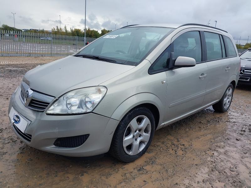 2008 VAUXHALL ZAFIRA 1.6I EXCLUSIV 5DR for sale at Copart CORBY