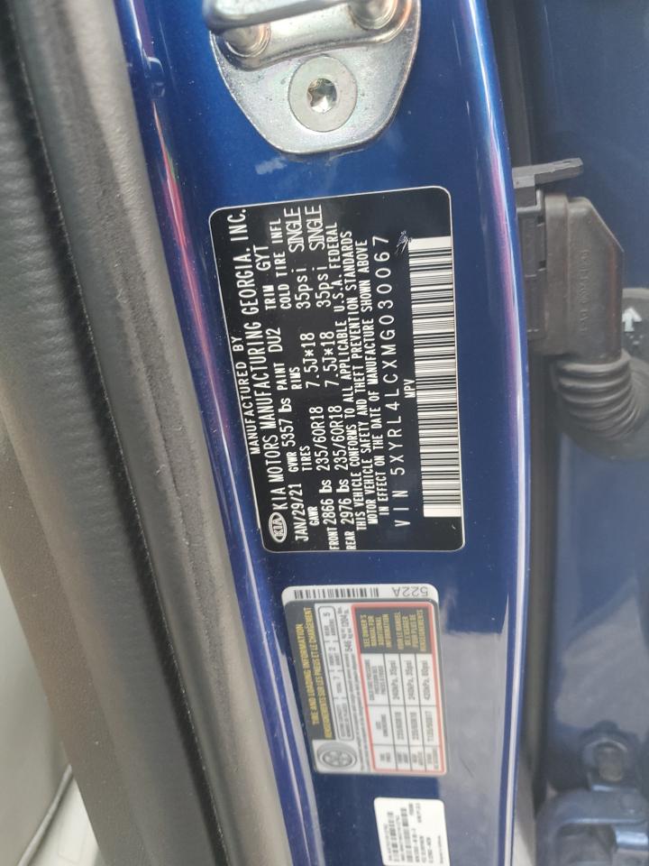 2021 Kia Sorento S VIN: 5XYRL4LCXMG030067 Lot: 85522085