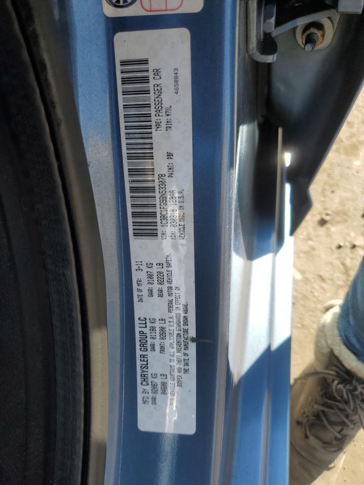 2011 Chrysler 200 Touring VIN: 1C3BC1FG9BN533078 Lot: 82344095