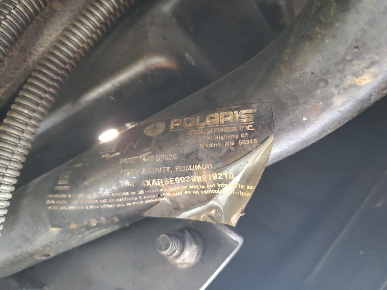 2025 Polaris Ranger Crew Xp 1000 Premium VIN: 4XARSE993S8219210 Lot: 89903365