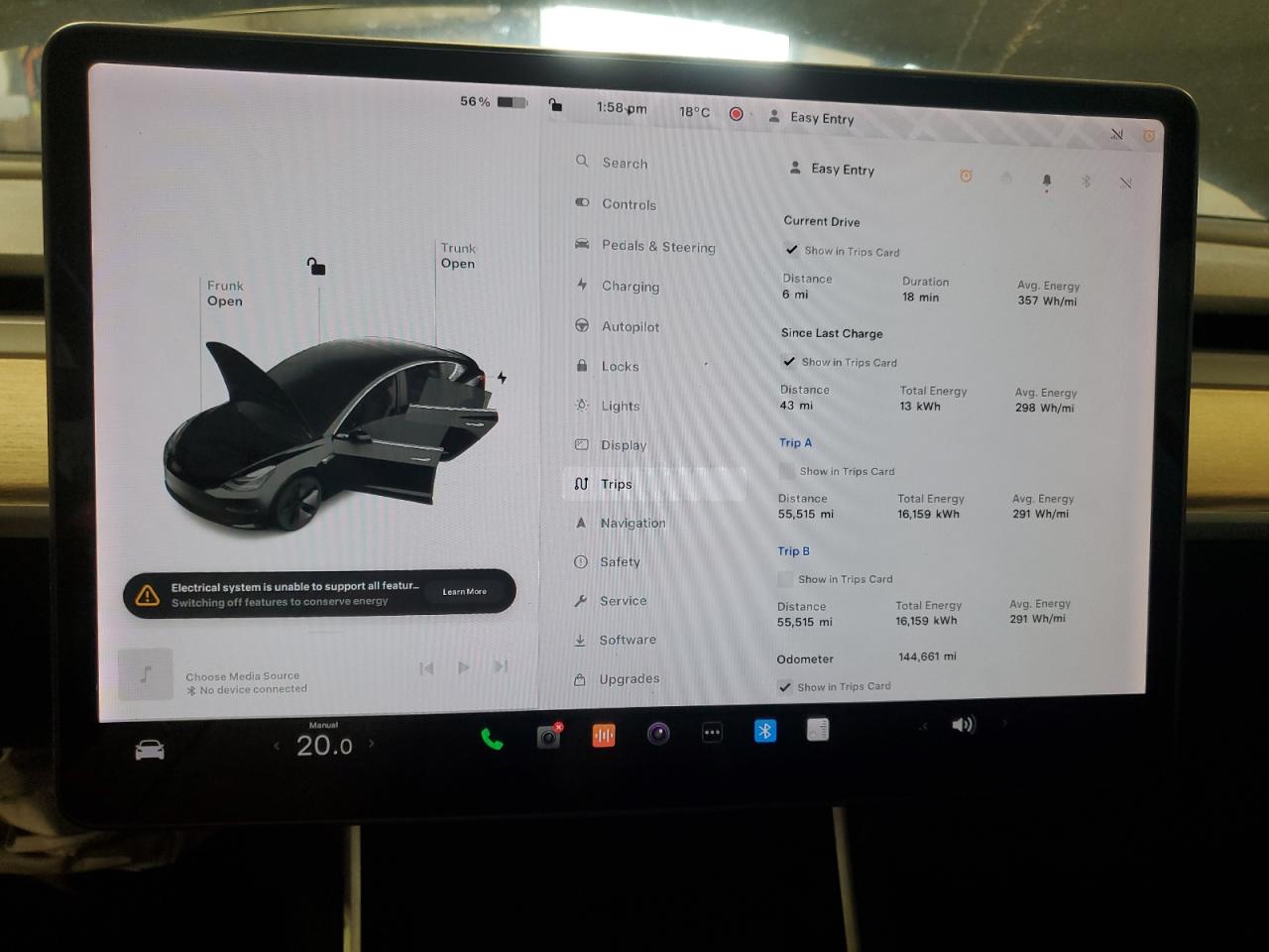 2018 Tesla Model 3 VIN: 5YJ3E1EB0JF112461 Lot: 84275055