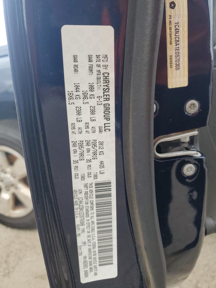 2014 Jeep Compass Sport VIN: 1C4NJCBA1ED570308 Lot: 86410175