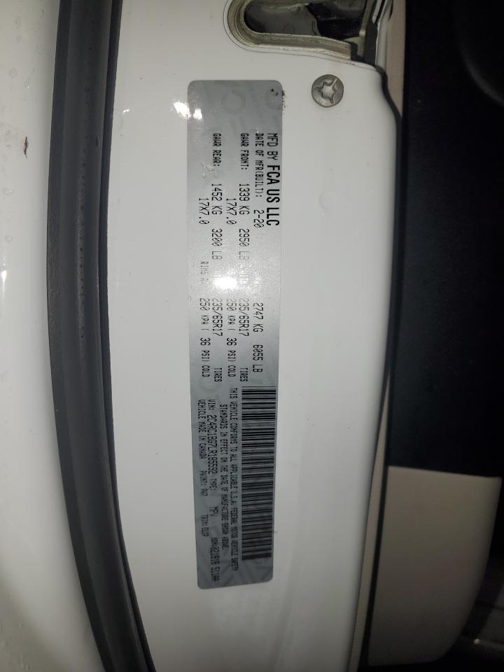 2020 Chrysler Pacifica Touring L VIN: 2C4RC1BG7LR185592 Lot: 90436205