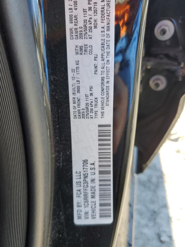 2023 Ram 1500 Big Horn/Lone Star VIN: 1C6RRFFG3PN517706 Lot: 89600395