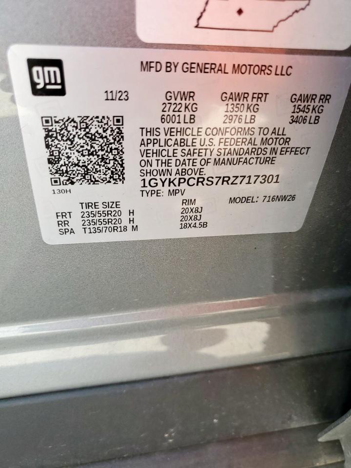 2024 Cadillac Xt6 Premium Luxury VIN: 1GYKPCRS7RZ717301 Lot: 81979665