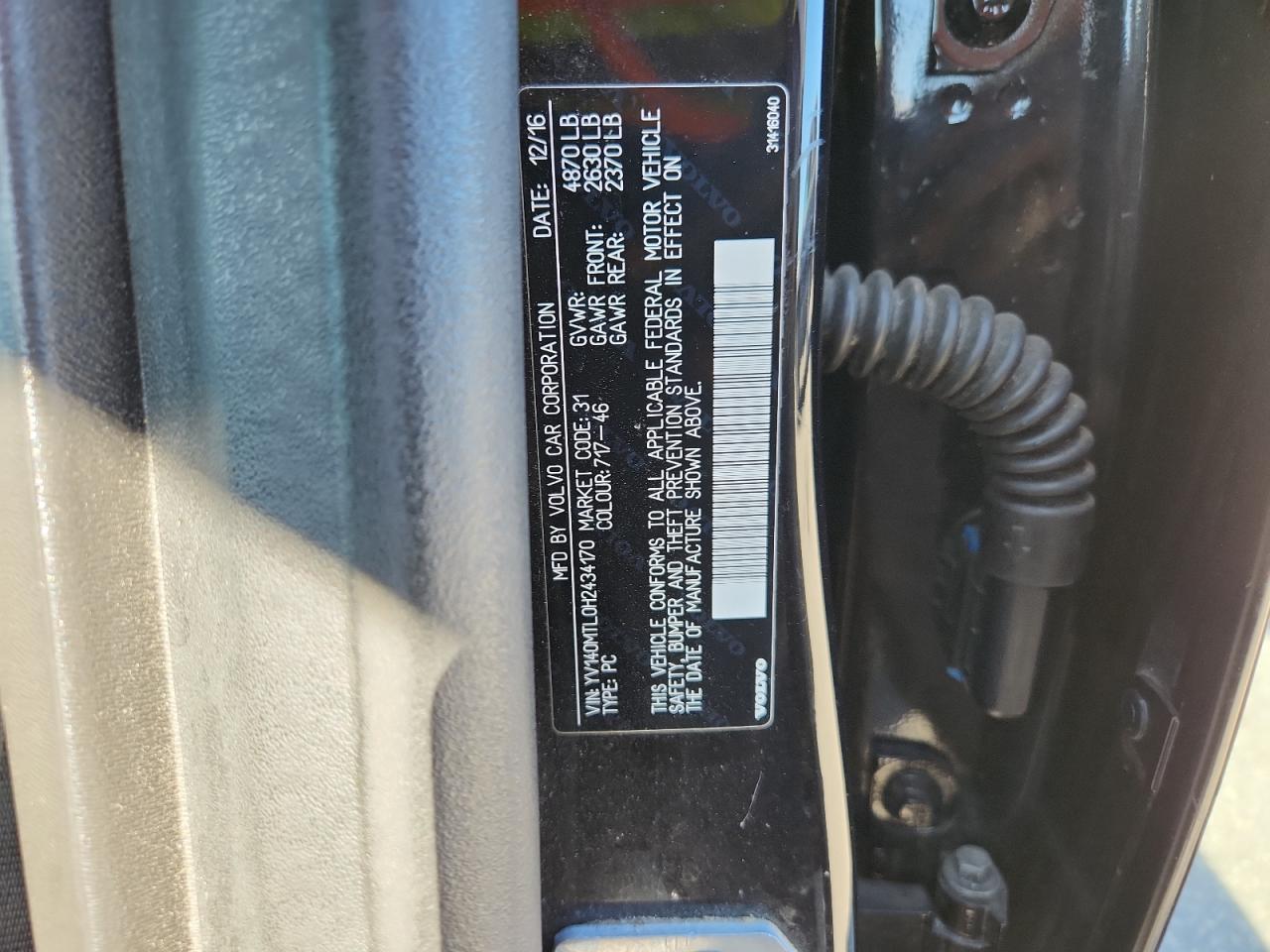 2017 Volvo S60 Dynamic VIN: YV140MTL0H2434170 Lot: 87470395