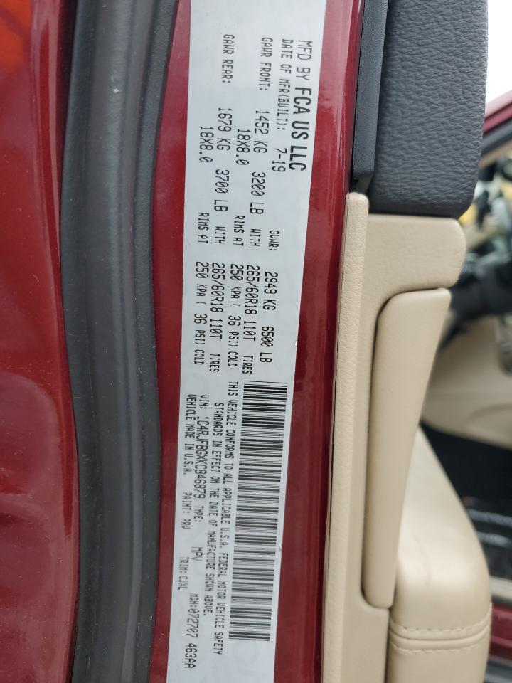 2019 Jeep Grand Cherokee Limited VIN: 1C4RJFBGXKC846879 Lot: 90598615