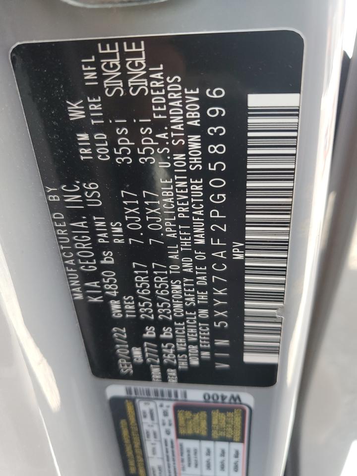 2023 Kia Sportage X-Pro VIN: 5XYK7CAF2PG058396 Lot: 86054645