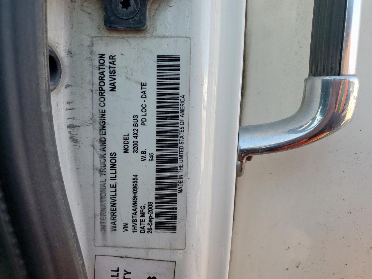 2009 International 3000 3200 VIN: 1HVBTAAM49H096554 Lot: 85588705