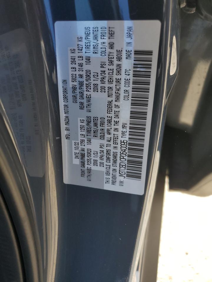 2023 Mazda Cx-9 Grand Touring VIN: JM3TCBDY0P0640095 Lot: 91060485