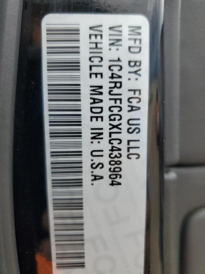 2020 Jeep Grand Cherokee Overland VIN: 1C4RJFCGXLC438964 Lot: 86313855