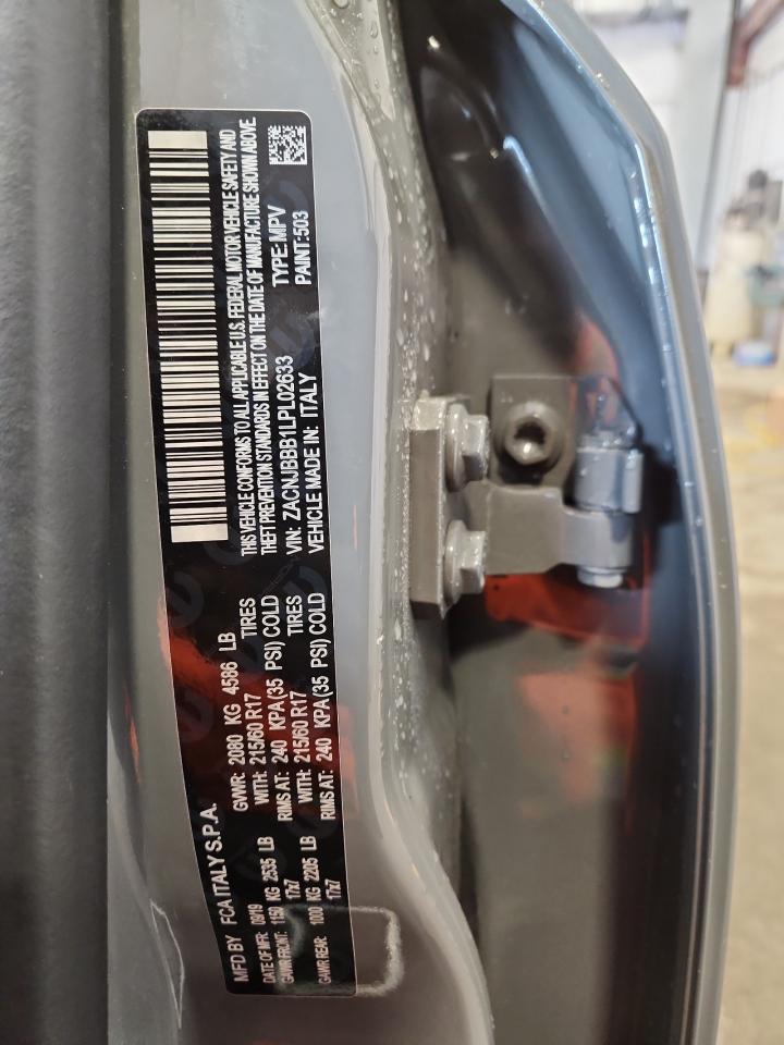 2020 Jeep Renegade Latitude VIN: ZACNJBBB1LPL02633 Lot: 82433545