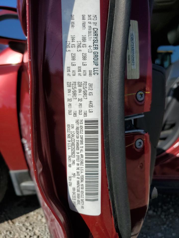 2014 Jeep Compass Latitude VIN: 1C4NJCEA8ED529623 Lot: 81993555