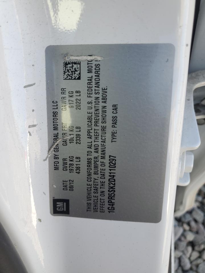 2013 Buick Verano Convenience VIN: 1G4PR5SK2D4110297 Lot: 85647065