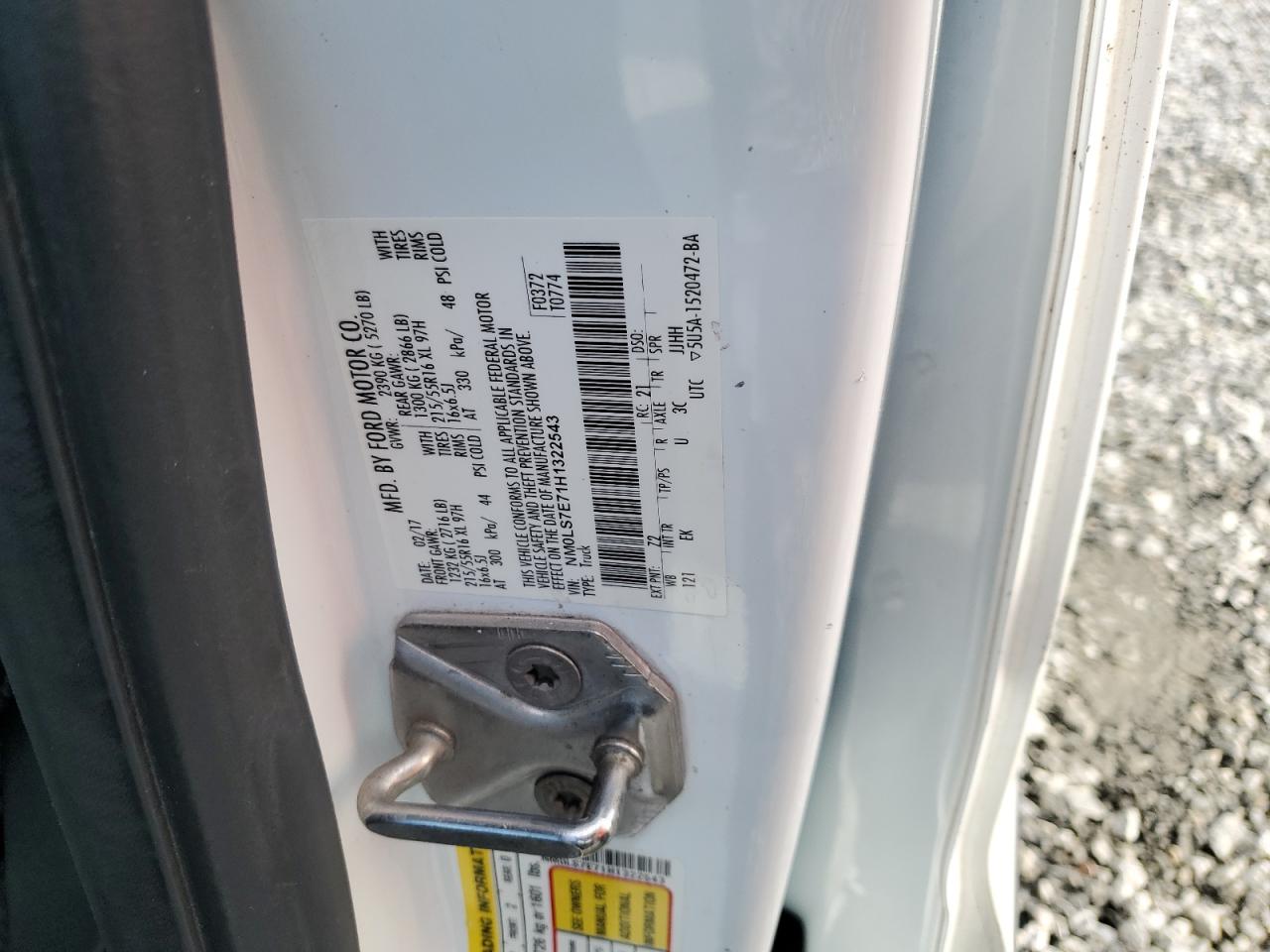 2017 Ford Transit Connect Xl VIN: NM0LS7E71H1322543 Lot: 84414245