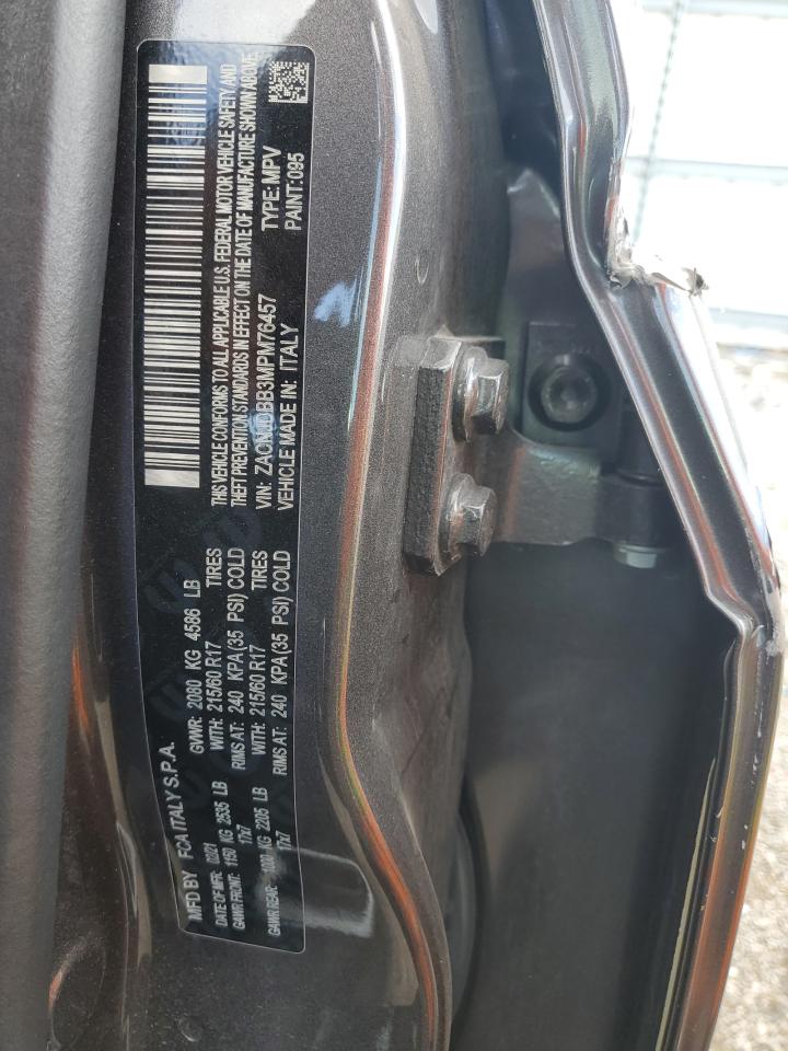 2021 Jeep Renegade Latitude VIN: ZACNJDBB3MPM76457 Lot: 82238445