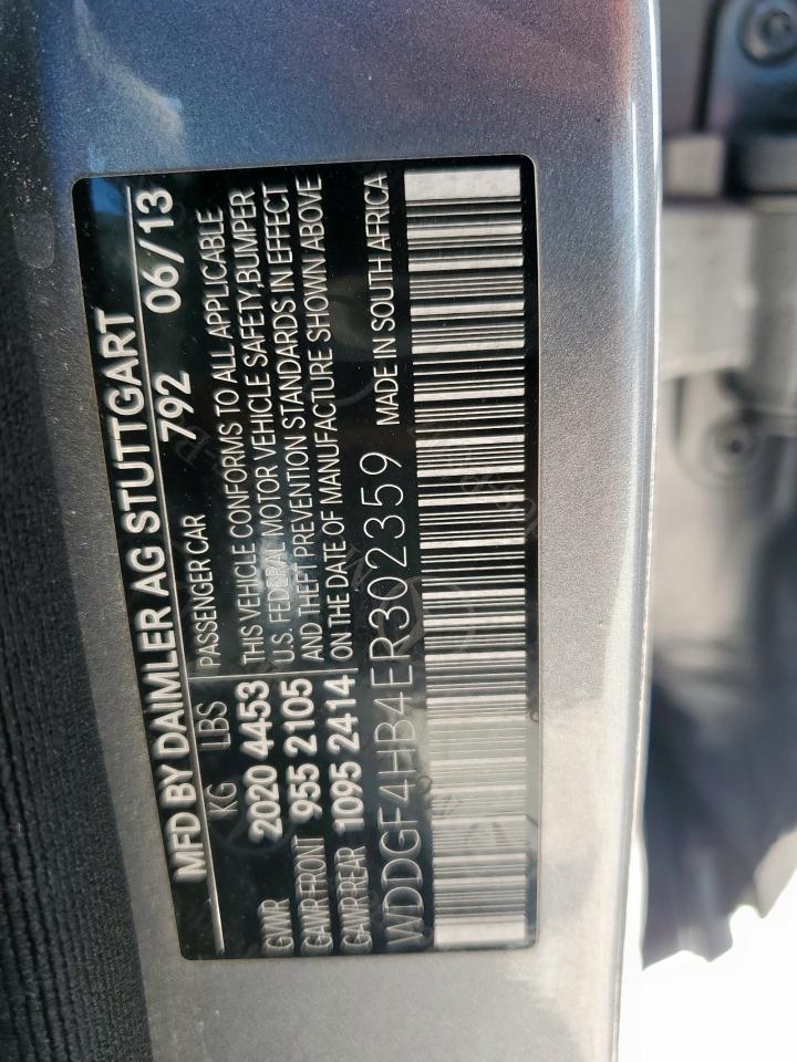 2014 Mercedes-Benz C 250 VIN: WDDGF4HB4ER302359 Lot: 85345195