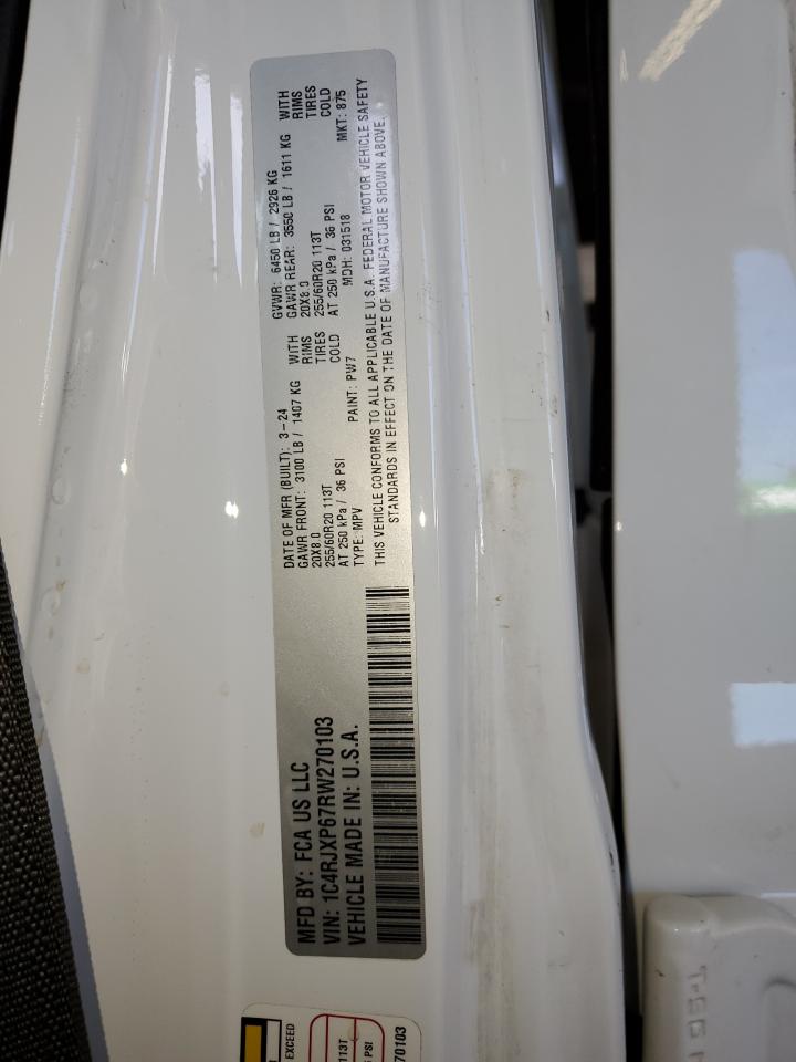 2024 Jeep Wrangler Sahara 4Xe VIN: 1C4RJXP67RW270103 Lot: 85140535