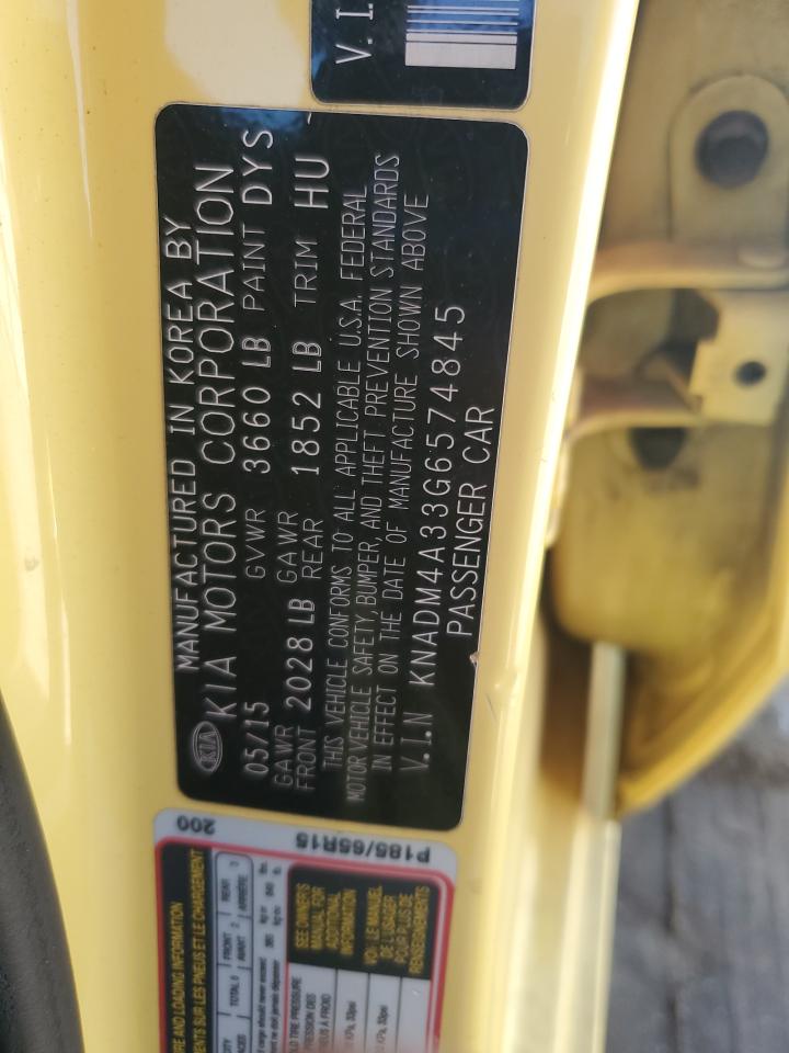 2016 Kia Rio Lx VIN: KNADM4A33G6574845 Lot: 90846925