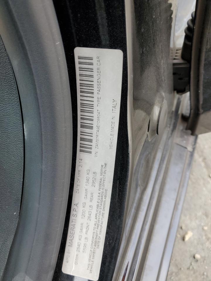 2014 Maserati Ghibli S VIN: ZAM57RTA9E1098047 Lot: 82517645