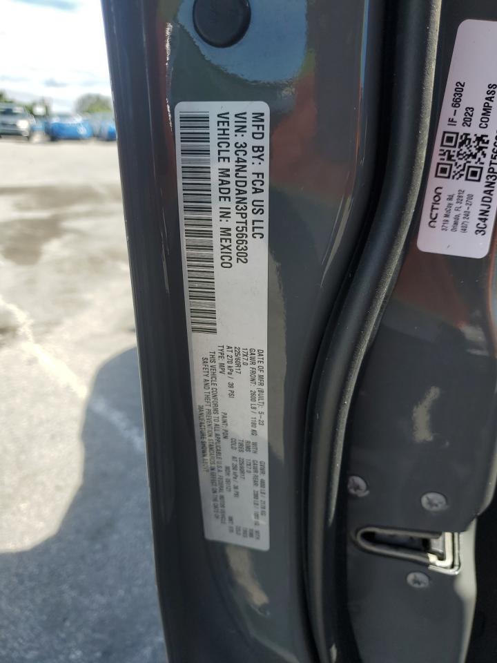 2023 Jeep Compass Sport VIN: 3C4NJDAN3PT566302 Lot: 85833595