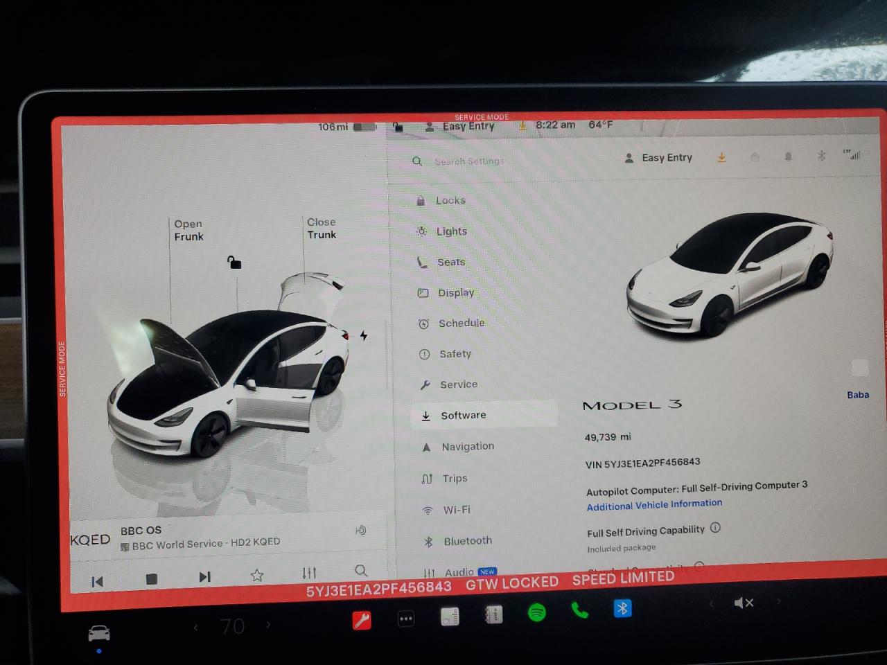 2023 Tesla Model 3 VIN: 5YJ3E1EA2PF456843 Lot: 85265435