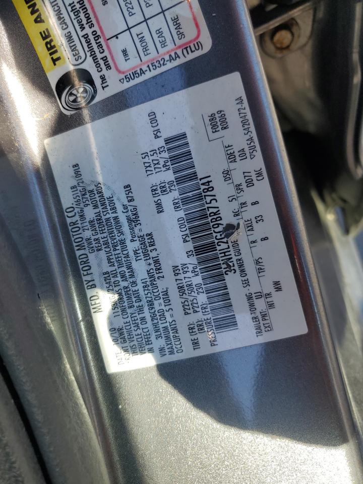 2011 Lincoln Mkz VIN: 3LNHL2GC9BR757841 Lot: 86160175