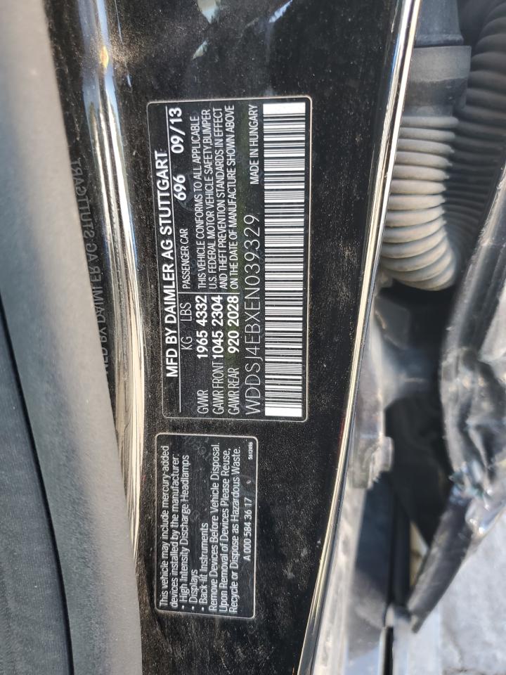 2014 Mercedes-Benz Cla 250 VIN: WDDSJ4EBXEN039329 Lot: 85180995