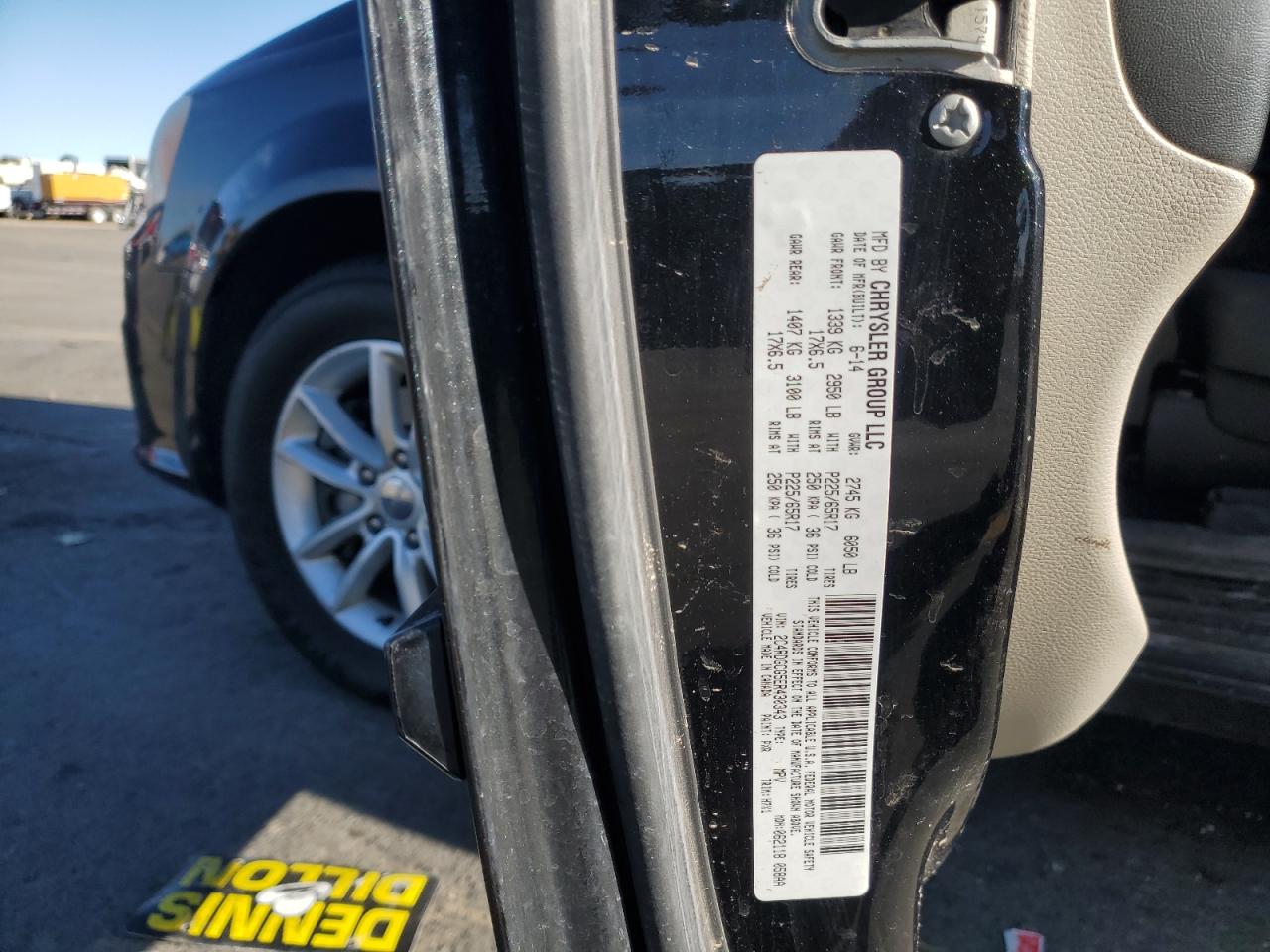 2014 Dodge Grand Caravan Sxt VIN: 2C4RDGCG5ER430343 Lot: 84268195