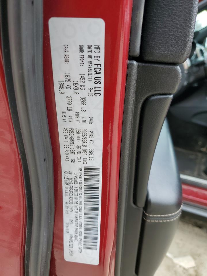 2015 Jeep Grand Cherokee Limited VIN: 1C4RJFBG3FC143131 Lot: 82328325